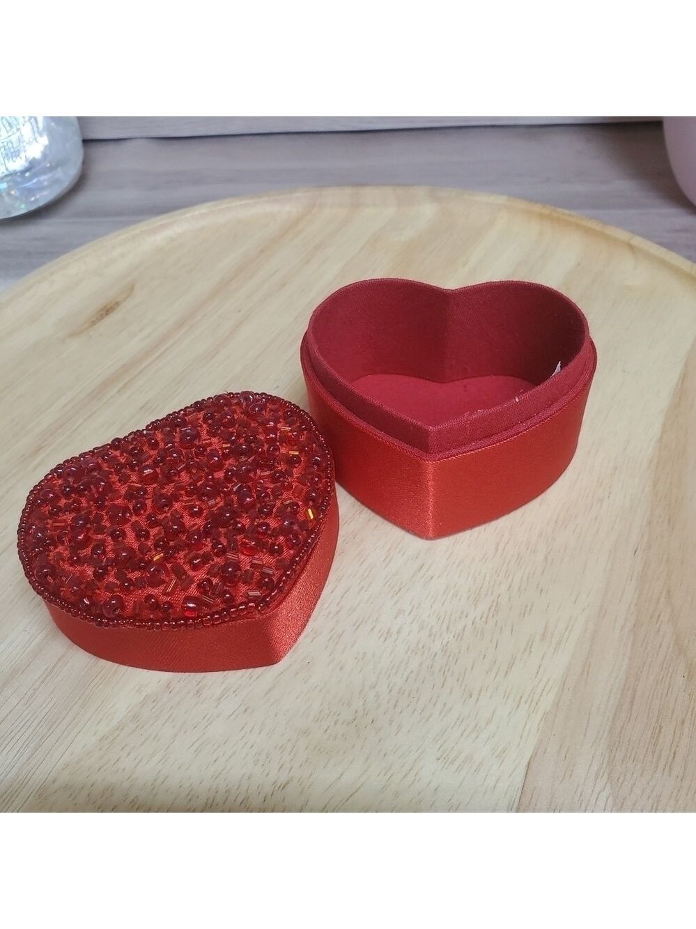 Katherine's Collection Beaded Embroidered Heart Box Valentine's Day New